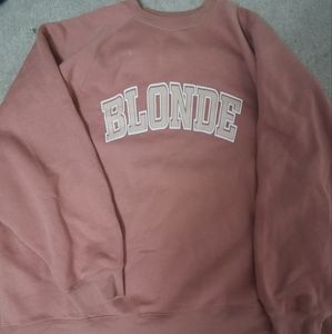 Brunette the Label Varsity Blonde Sweatshirt